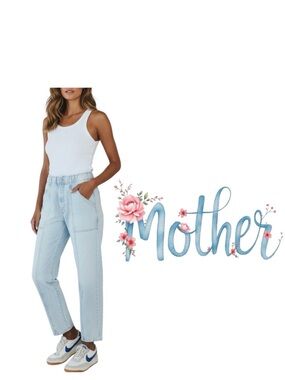 MOTHER Superior The Springy Ankle High-Waisted Jeans in Finale Light Wash 26